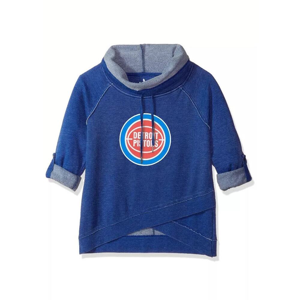 Touch by Alyssa Milano NBA Women's Sweatshirt Detroit Pistons Wildcard Top 2XL
